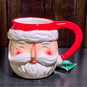 Blinking Santa Claus 26oz Ceramic Christmas Mug